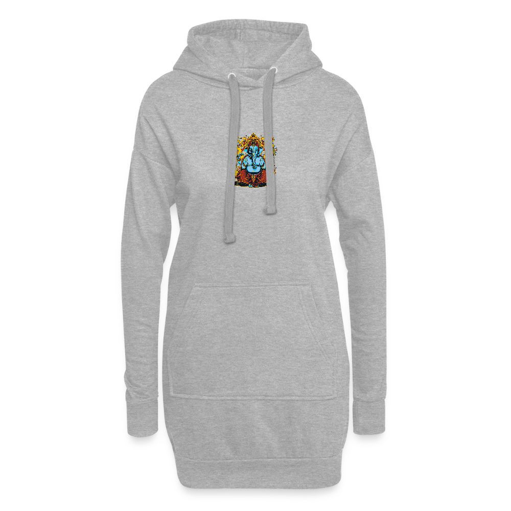 Hoodiejurk - grijs gemêleerd