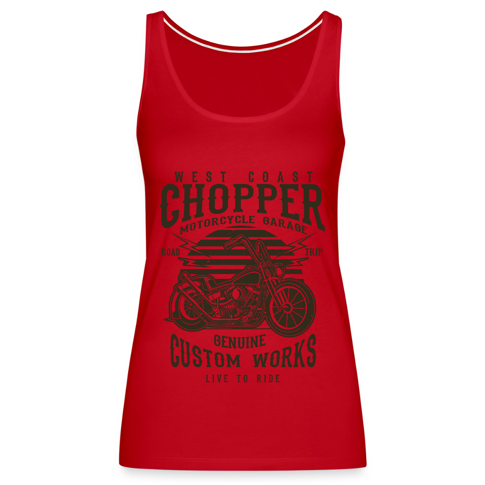 Vrouwen Premium tank top - rood