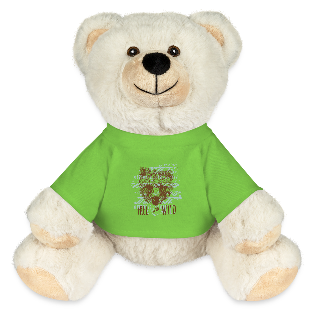 MiniFeet® RecycelBär® crème - lichtgroen