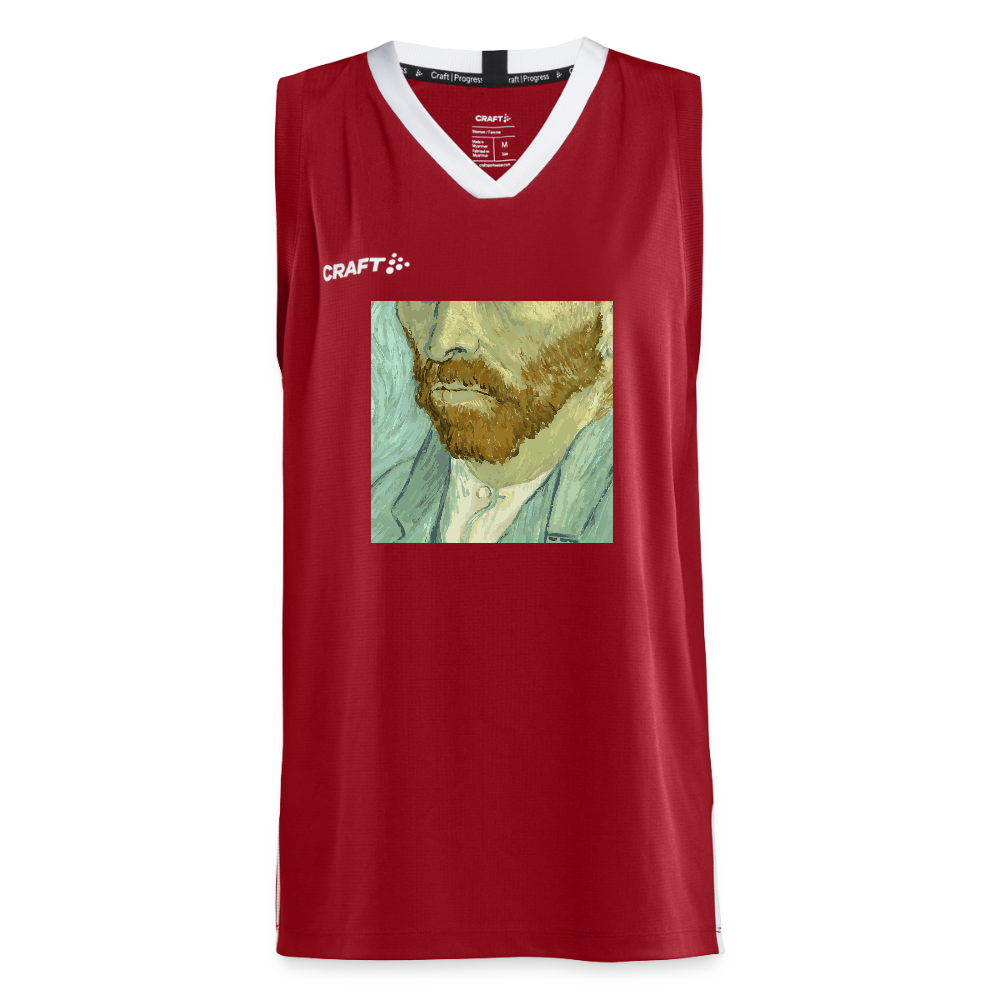 CRAFT Progress teenager basketbalshirt - donkerrood