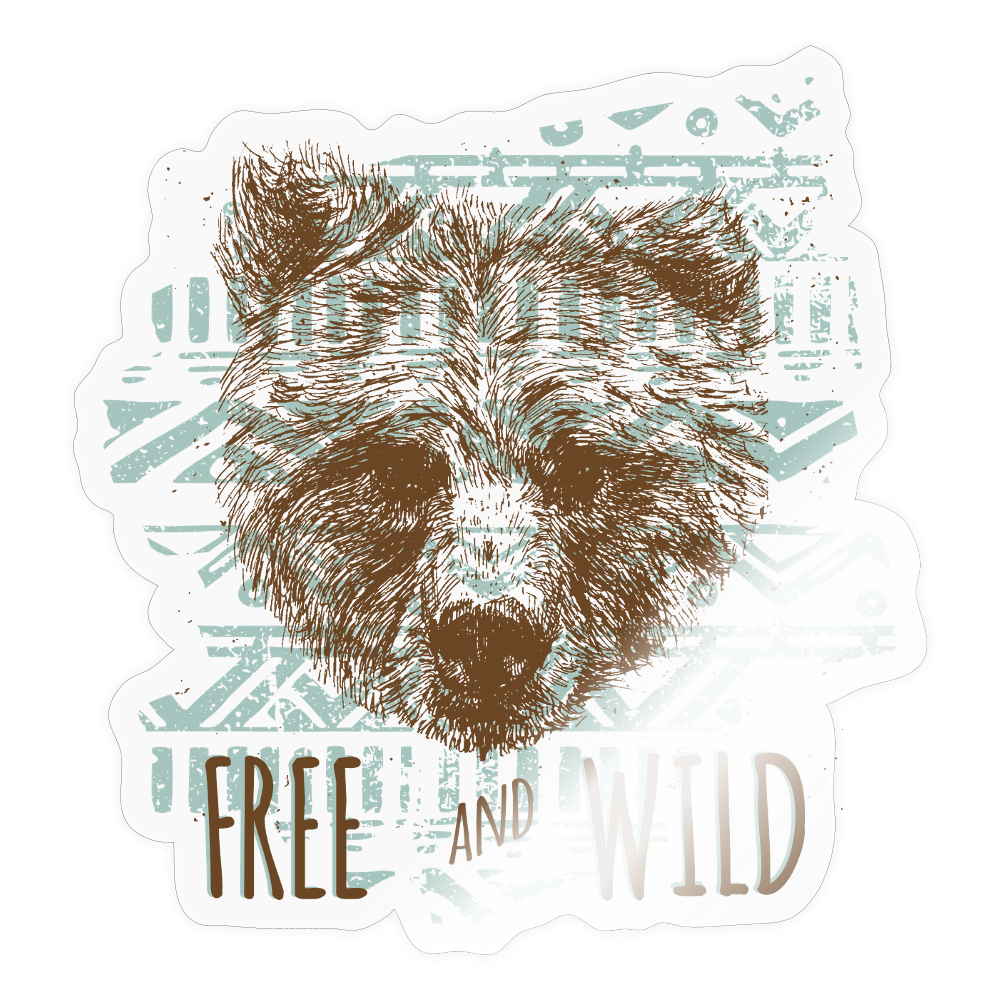 Sticker - glanzend transparant