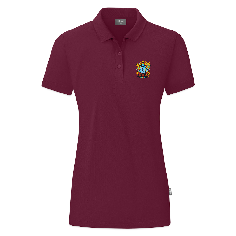 JAKO Vrouwen polo Organic - wijnrood
