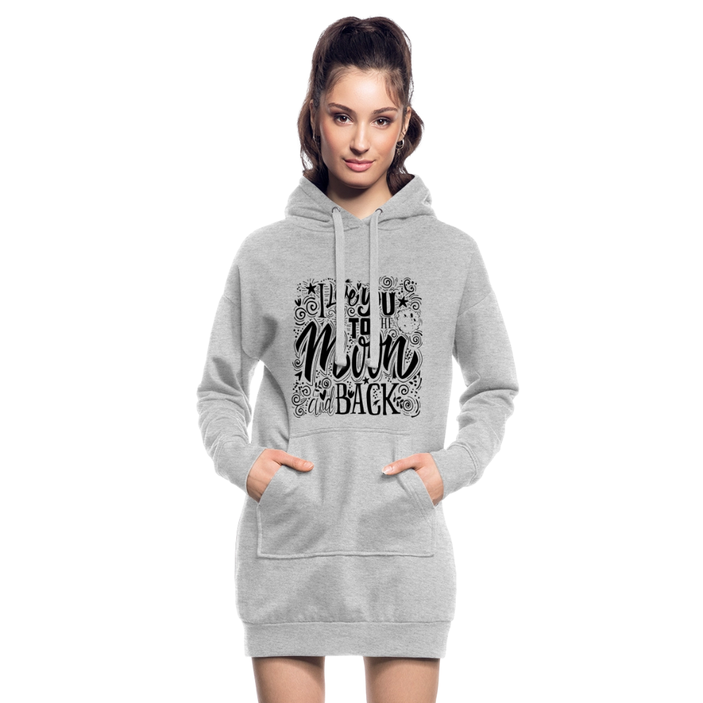 Hoodiejurk - grijs gemêleerd