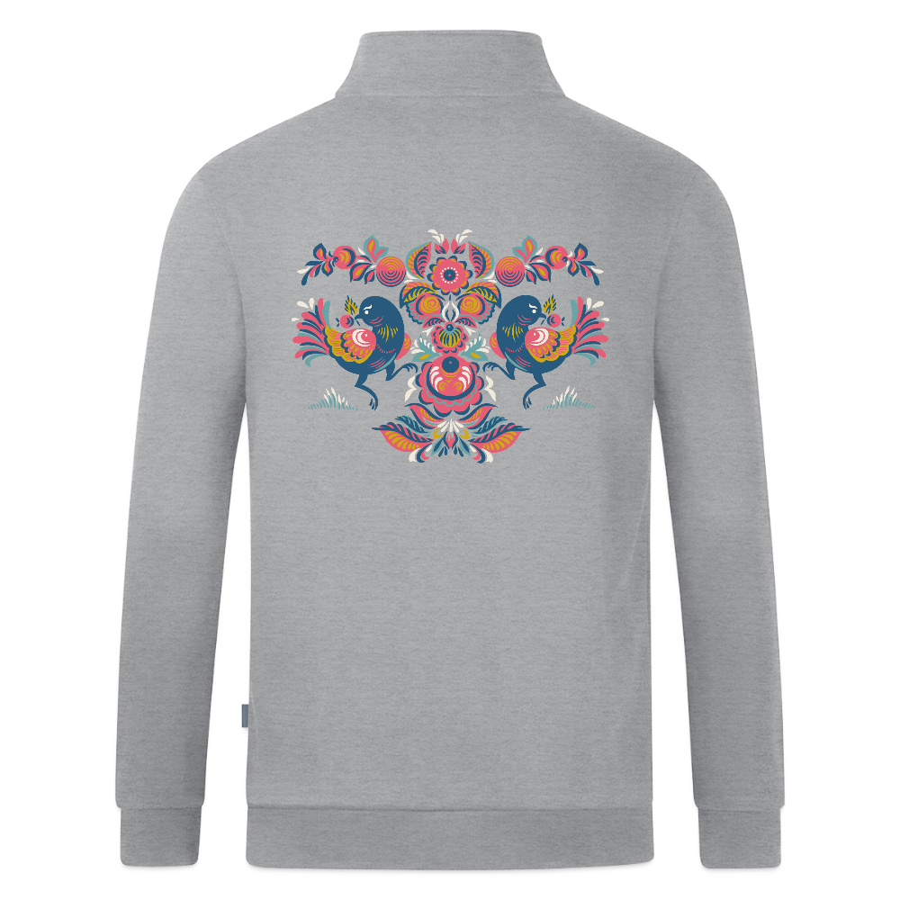 JAKO Ziptop Organic - grijs gemêleerd