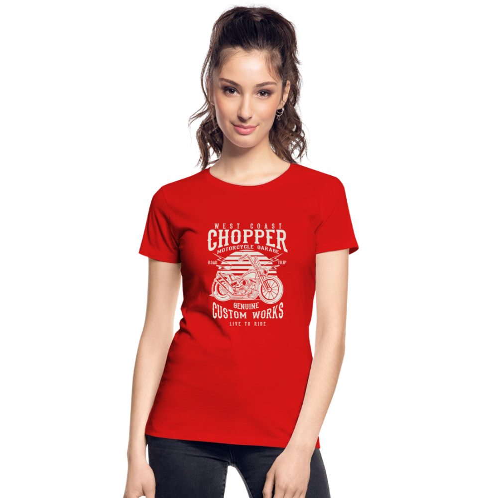 Vrouwen premium bio T-shirt - rood