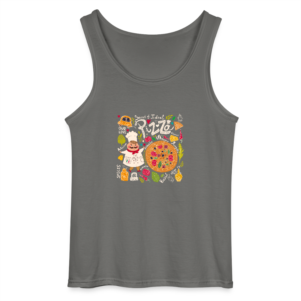 Gildan mannen tanktop - houtskool