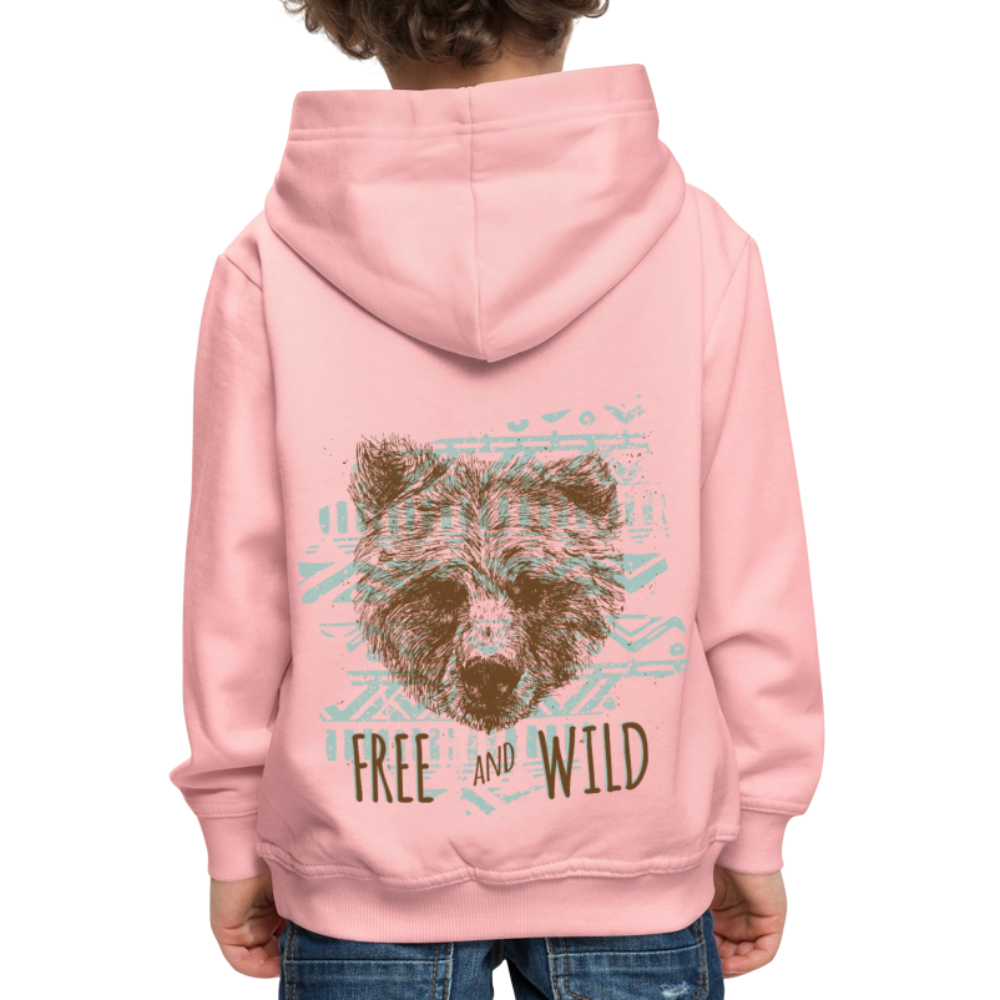 Kinderen trui Premium met capuchon - kristalroze