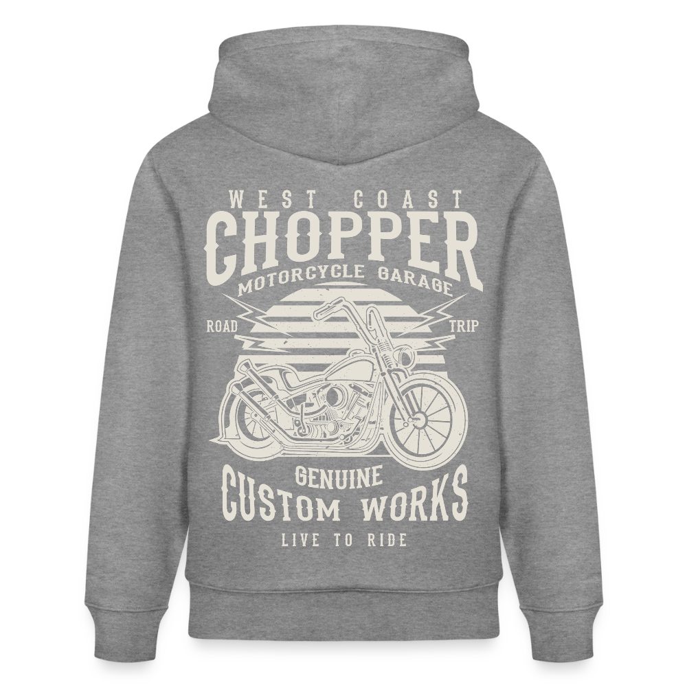 Stanley/Stella Uniseks bio-hoodie CRUISER - lichtgrijs gemarmerd