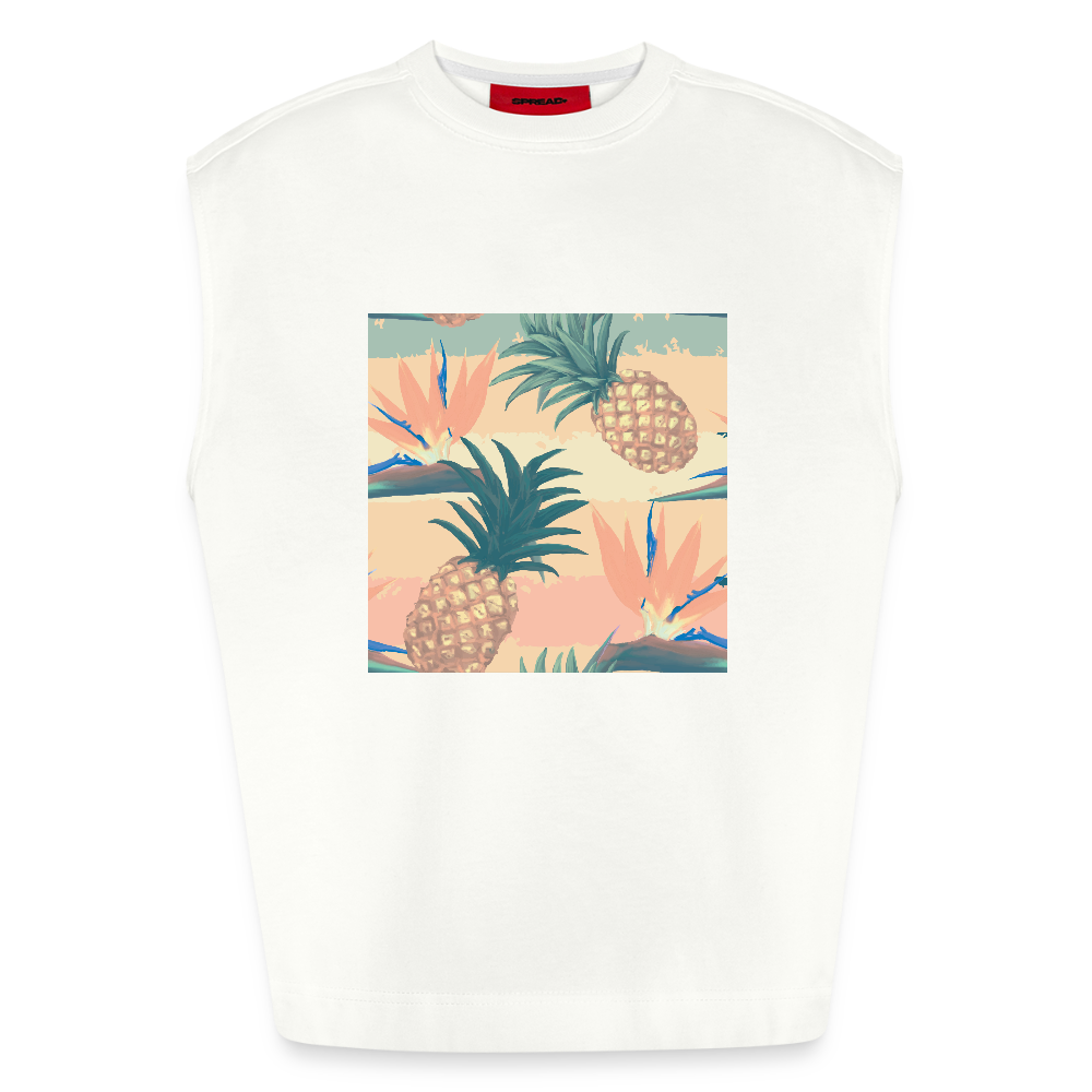 Heavyweight oversized organic tanktop made in EU Unisex - OFF WHITE