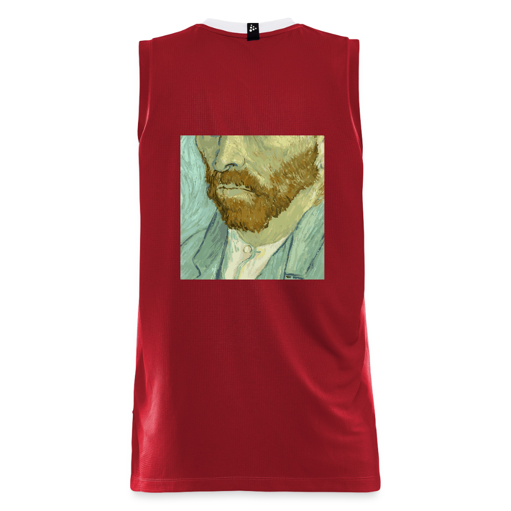CRAFT Progress mannen basketbalshirt - donkerrood