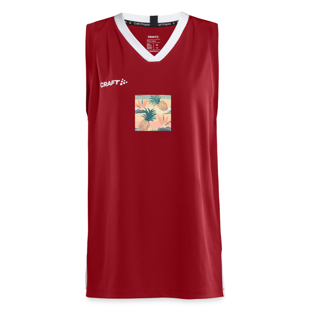CRAFT Progress teenager basketbalshirt - donkerrood