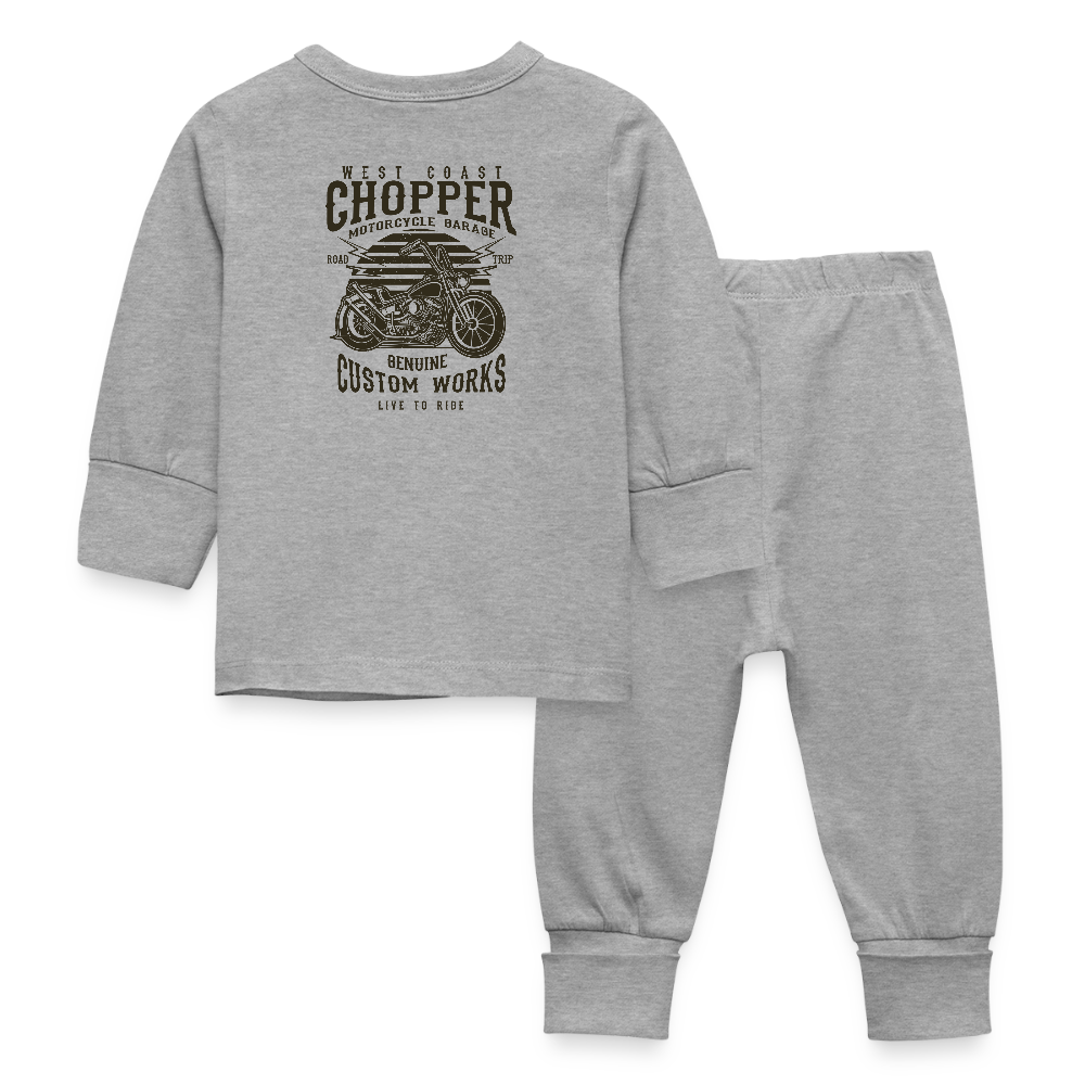 Baby-/kinderpyjama - grijs gemêleerd
