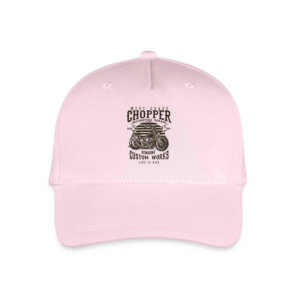 Bio kinder basecap - lichtroze