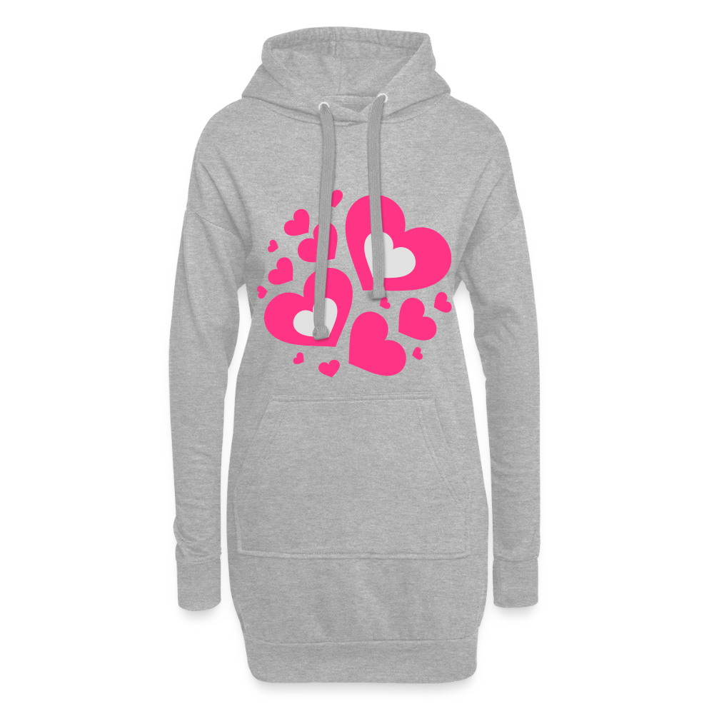 Hoodiejurk - grijs gemêleerd