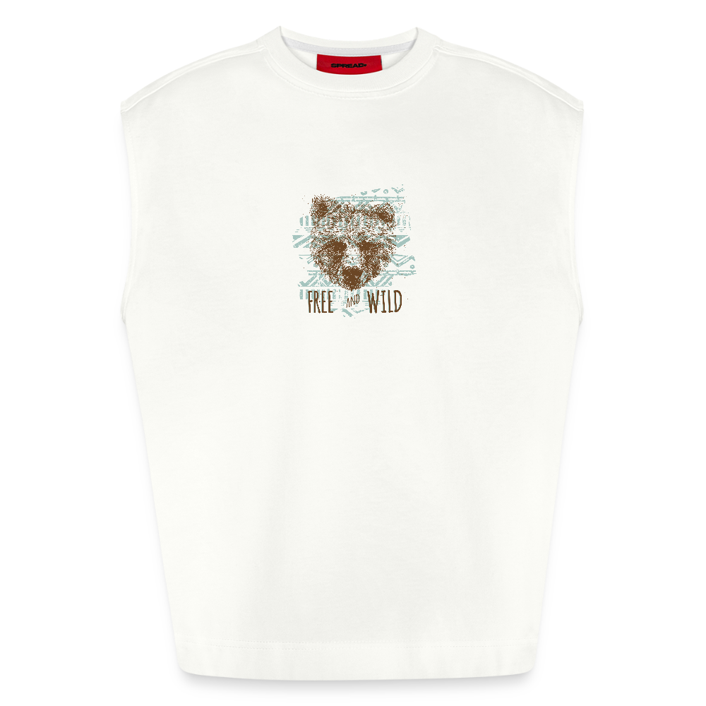 Heavyweight oversized organic tanktop made in EU Unisex - OFF WHITE