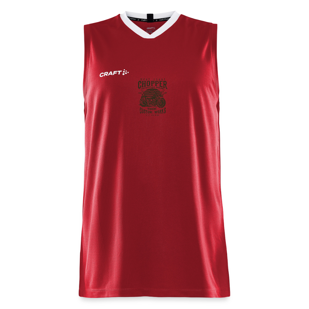 CRAFT Progress mannen basketbalshirt - donkerrood