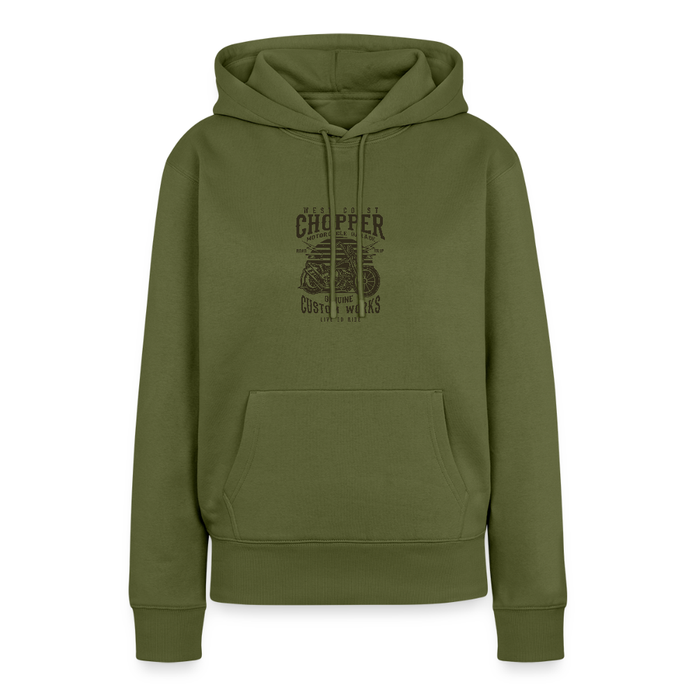 Vrouwen Premium hoodie - kaki