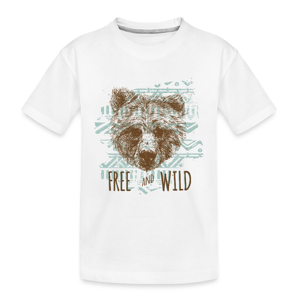 Kinderen premium biologisch T-shirt - wit