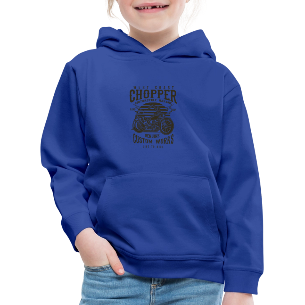Kinderen trui Premium met capuchon - koningsblauw