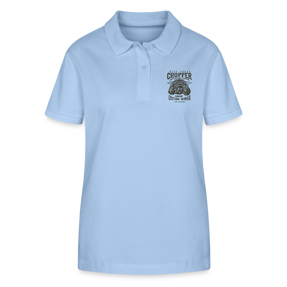 Stanley/Stella Vrouwen bio poloshirt ELLISER - sky blue