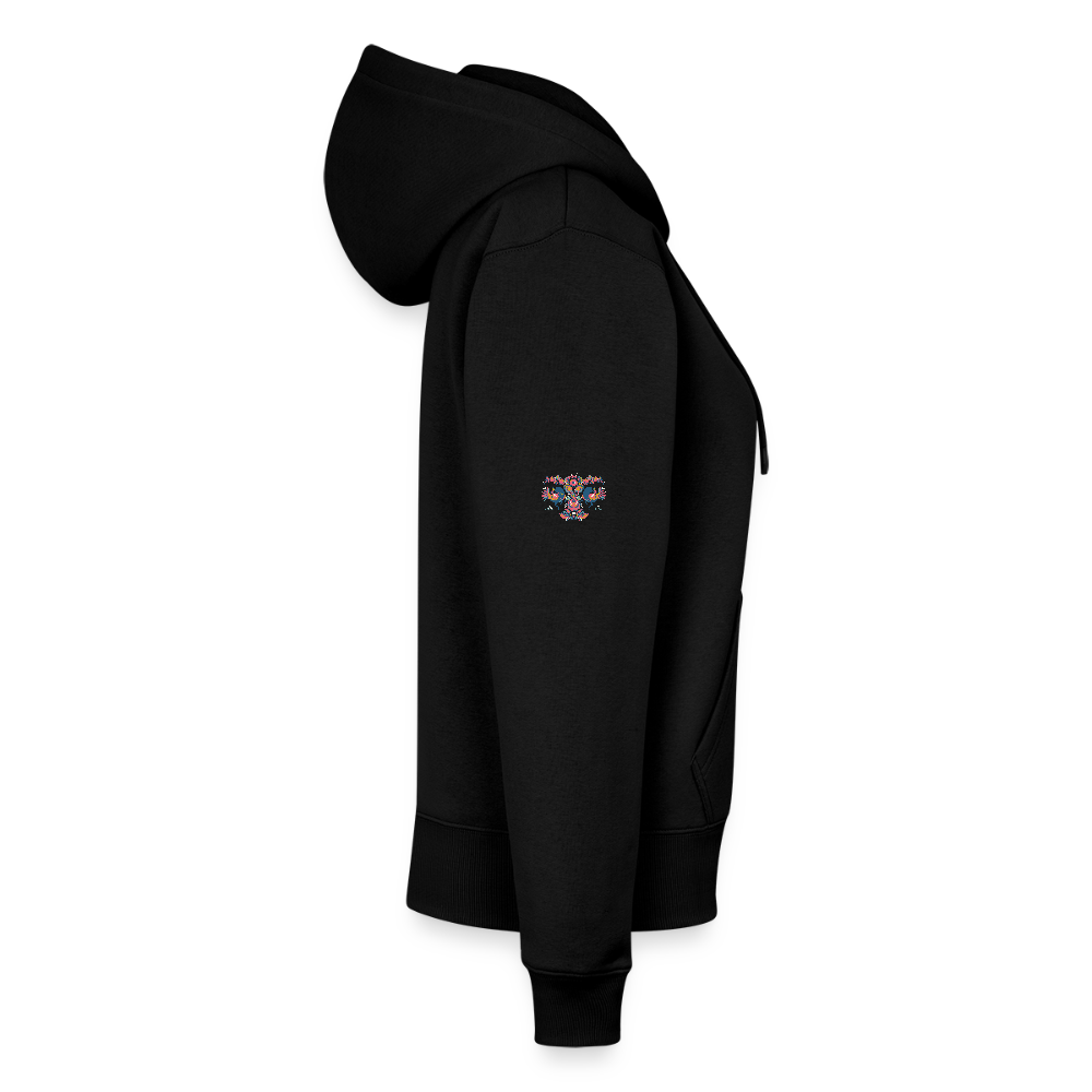 Vrouwenjack met capuchon Premium - zwart