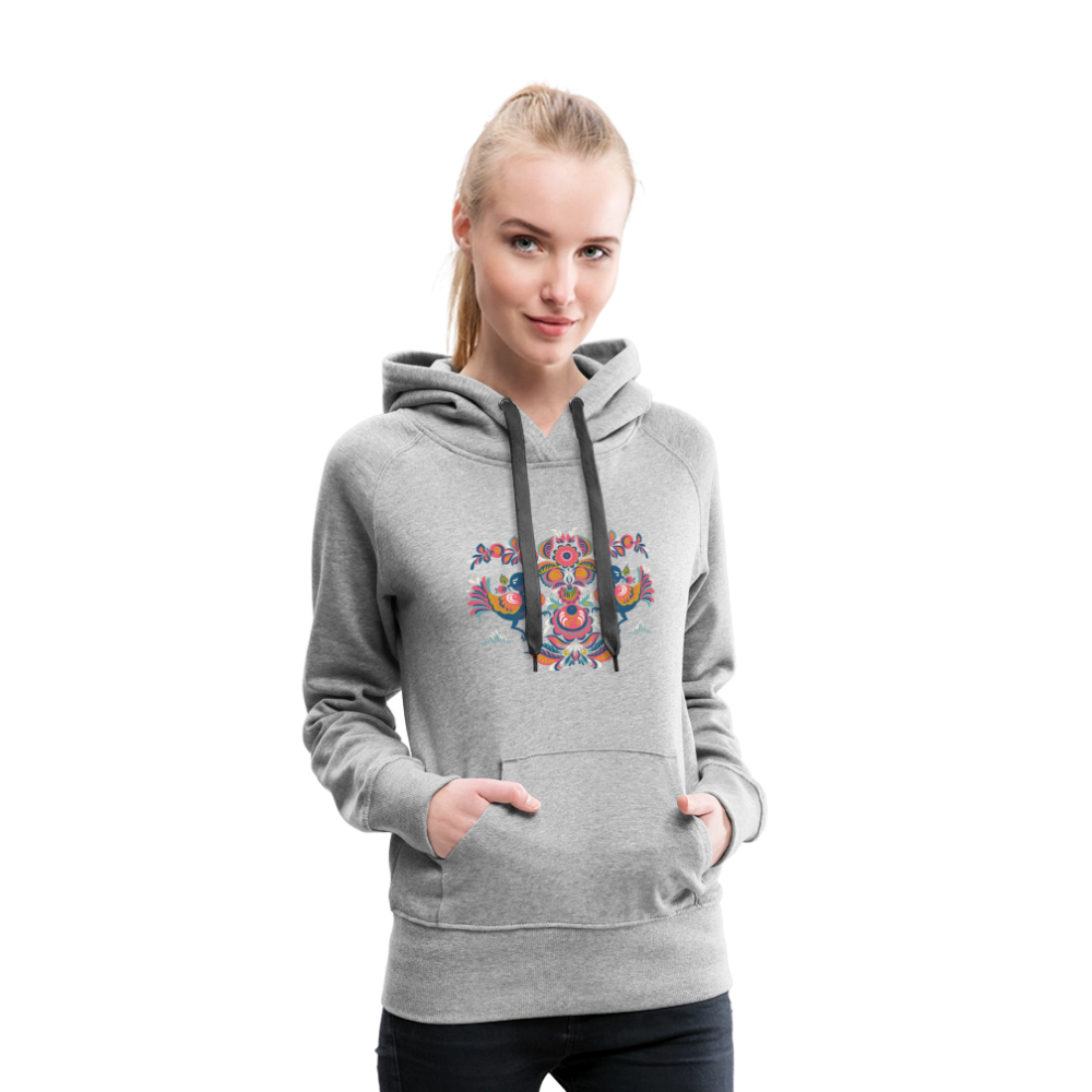 Vrouwen Premium hoodie - grijs gemêleerd
