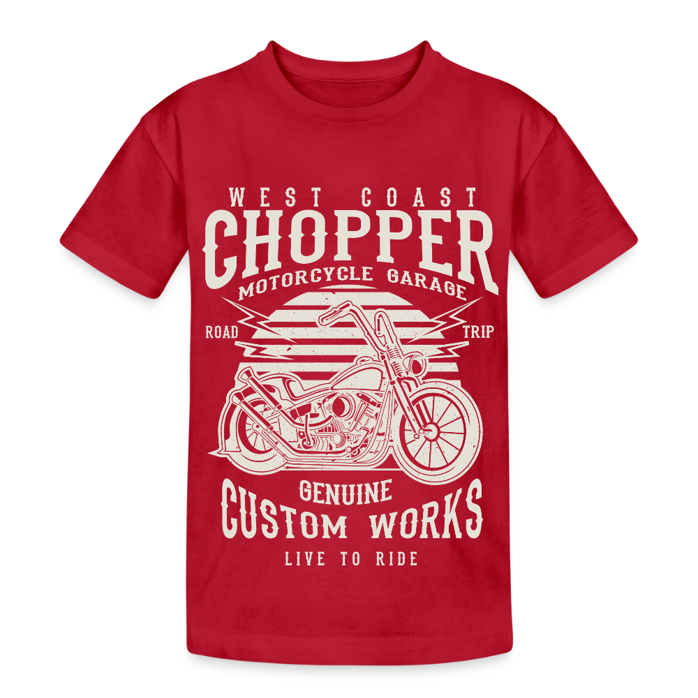 Kinderen Heavy Cotton T-shirt - wijnrood