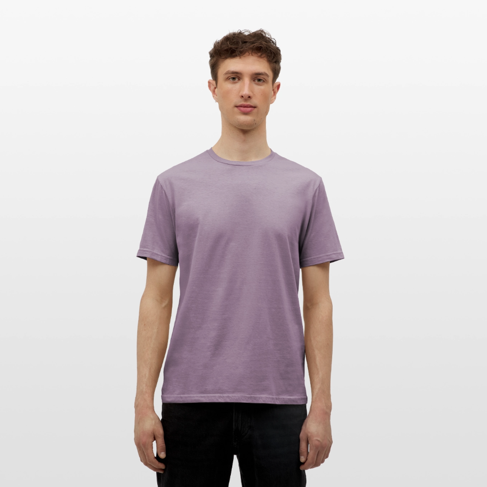 Mannen T-shirt - paarsgrijs