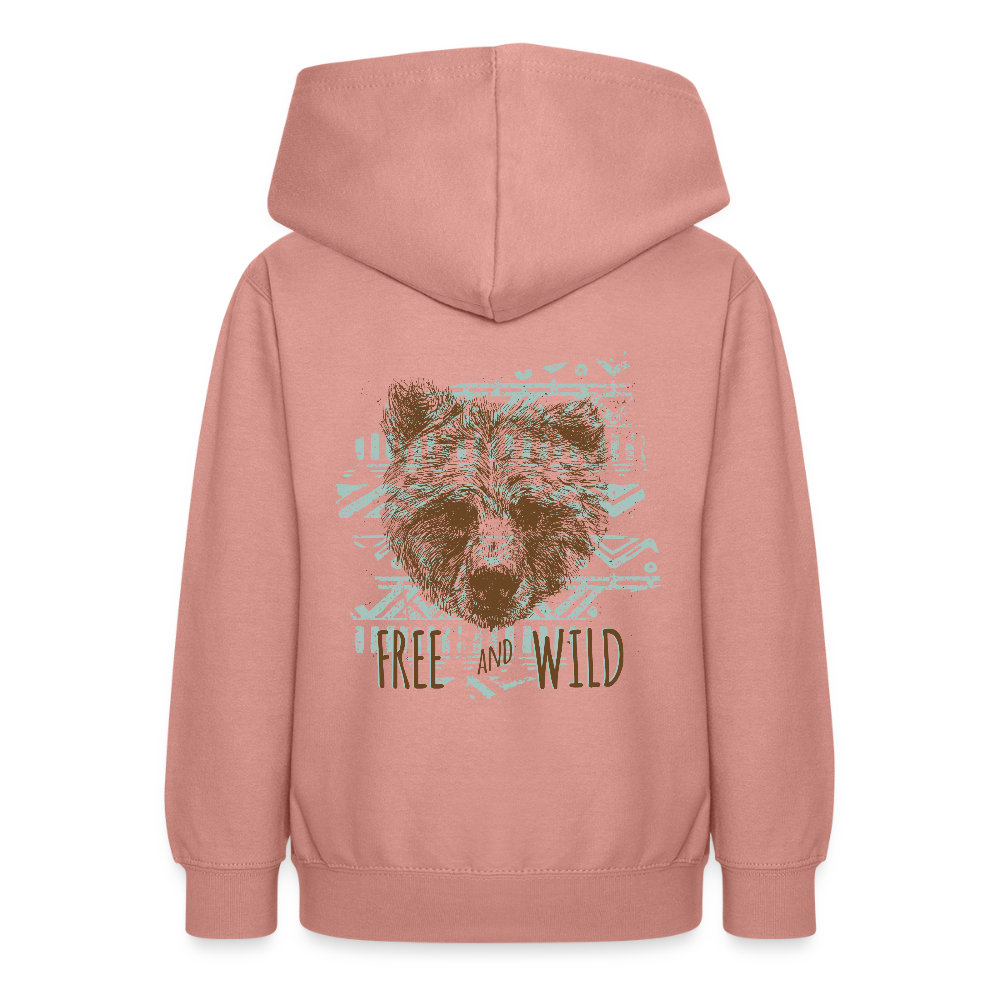 Teenager hoodie - altrosa