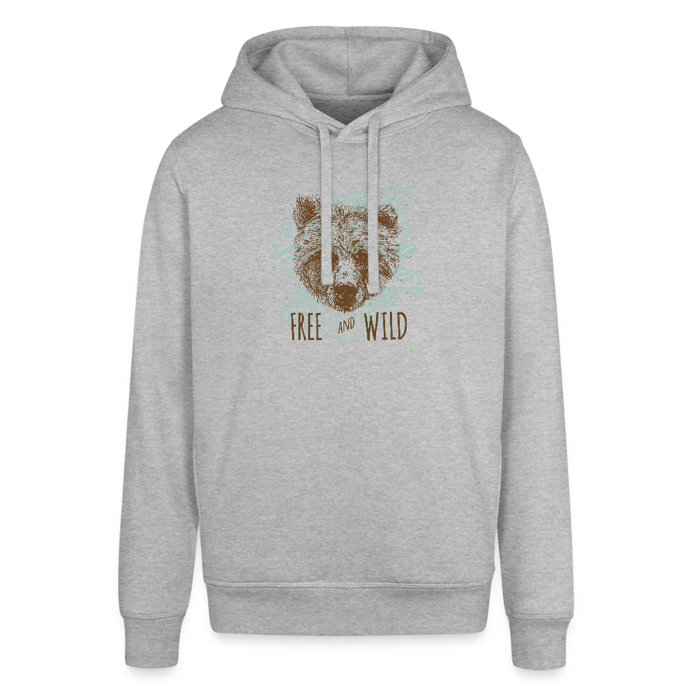 Uniseks bio-hoodie van Stanley & Stella - grijs gemêleerd