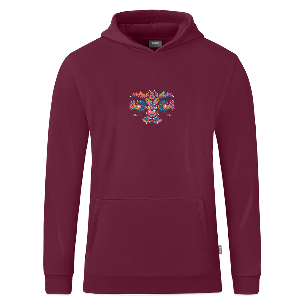JAKO Kinderhoodie Organic - wijnrood