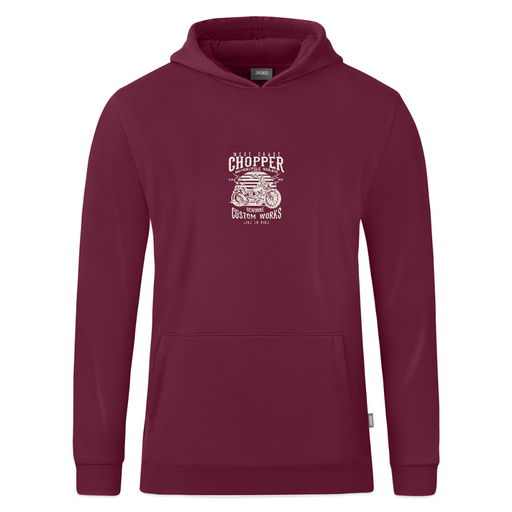 JAKO Kinderhoodie Organic - wijnrood