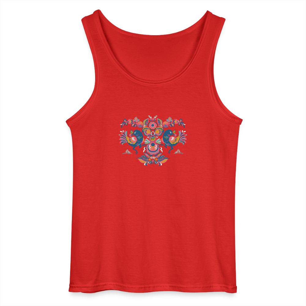 Gildan mannen tanktop - rood