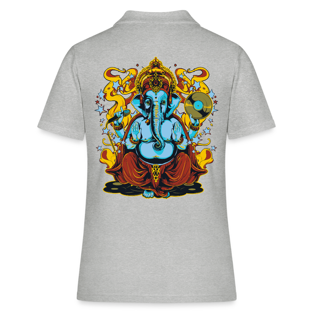Women's Polo Shirt - grijs gemêleerd