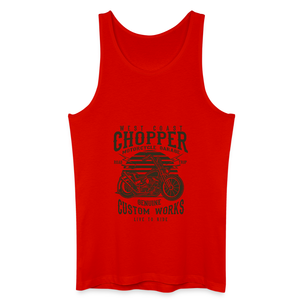 Mannen bio tanktop - rood