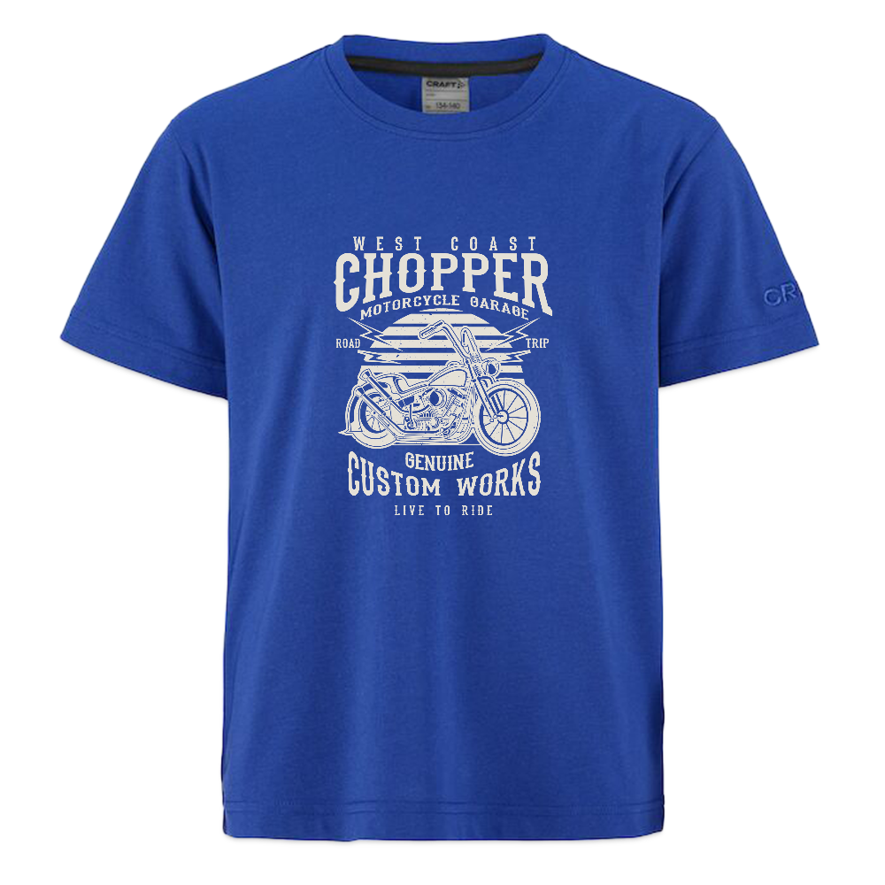 CRAFT Community 2.0 tieners T-shirt - koningsblauw