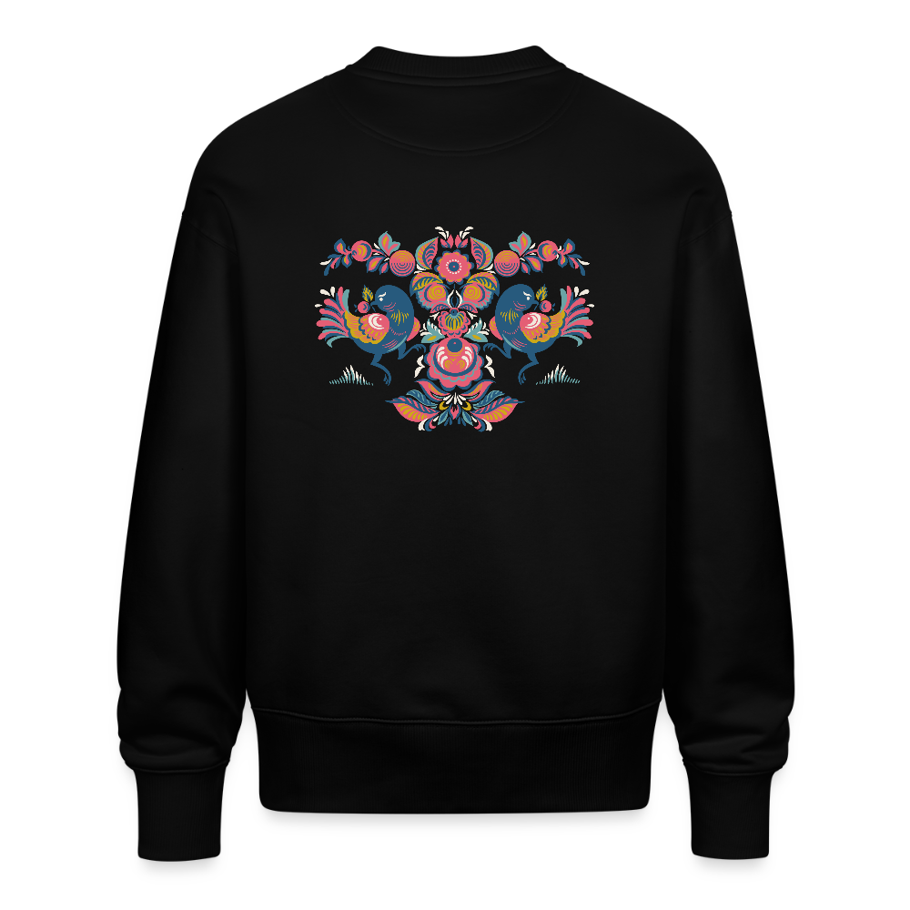 Stanley/Stella Uniseks oversize bio-sweater RADDER - zwart