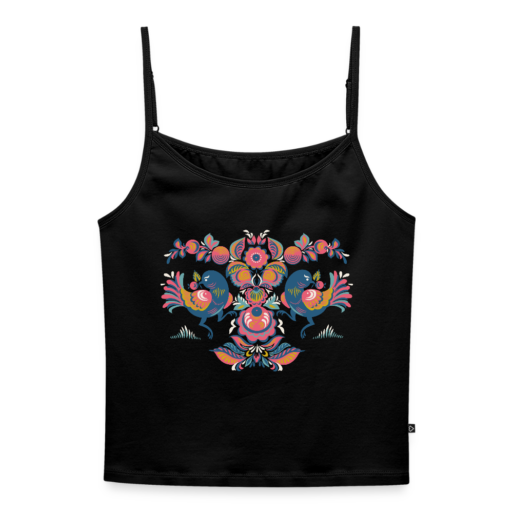 Vrouwen spaghetti-tanktop - zwart