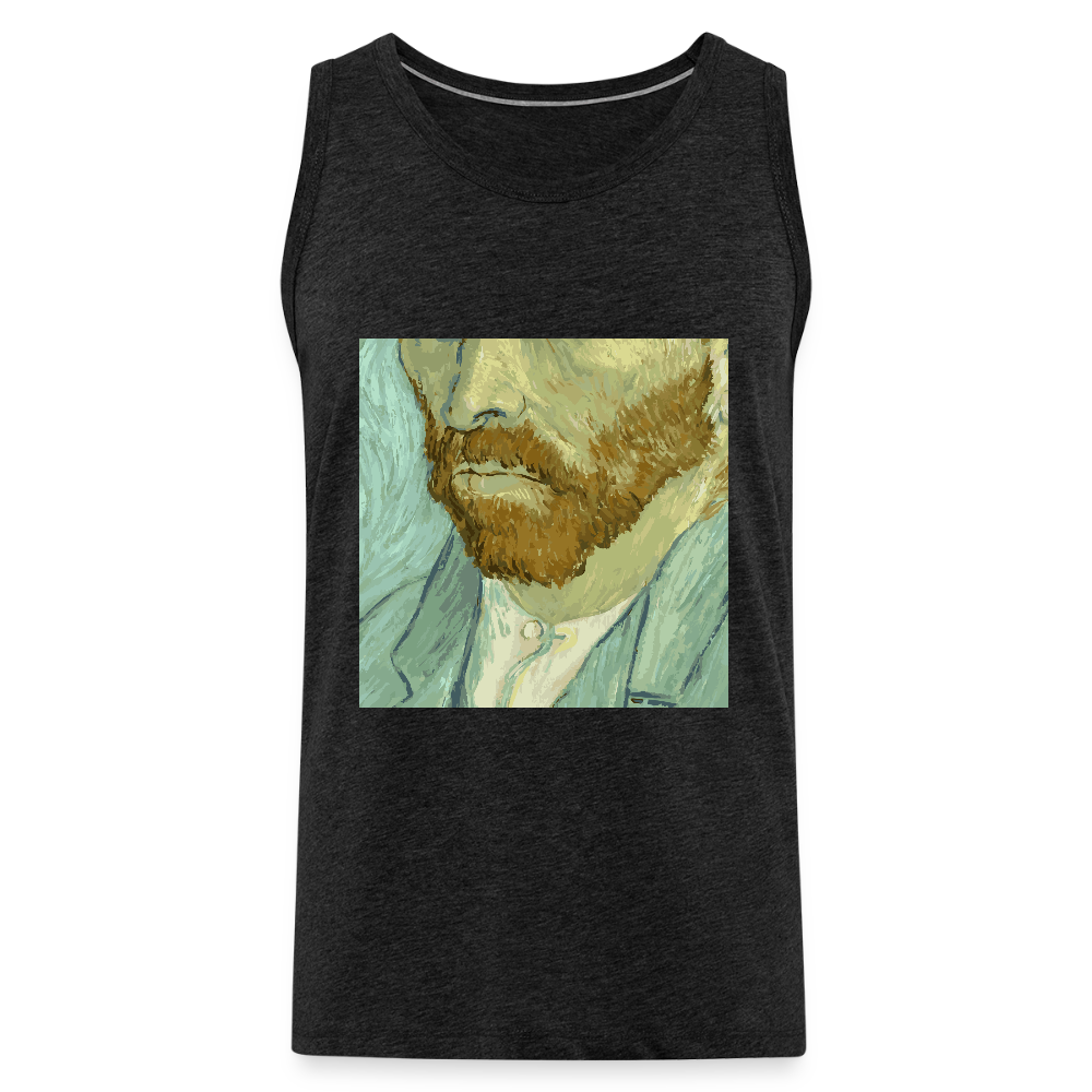 Mannen Premium tank top - houtskool