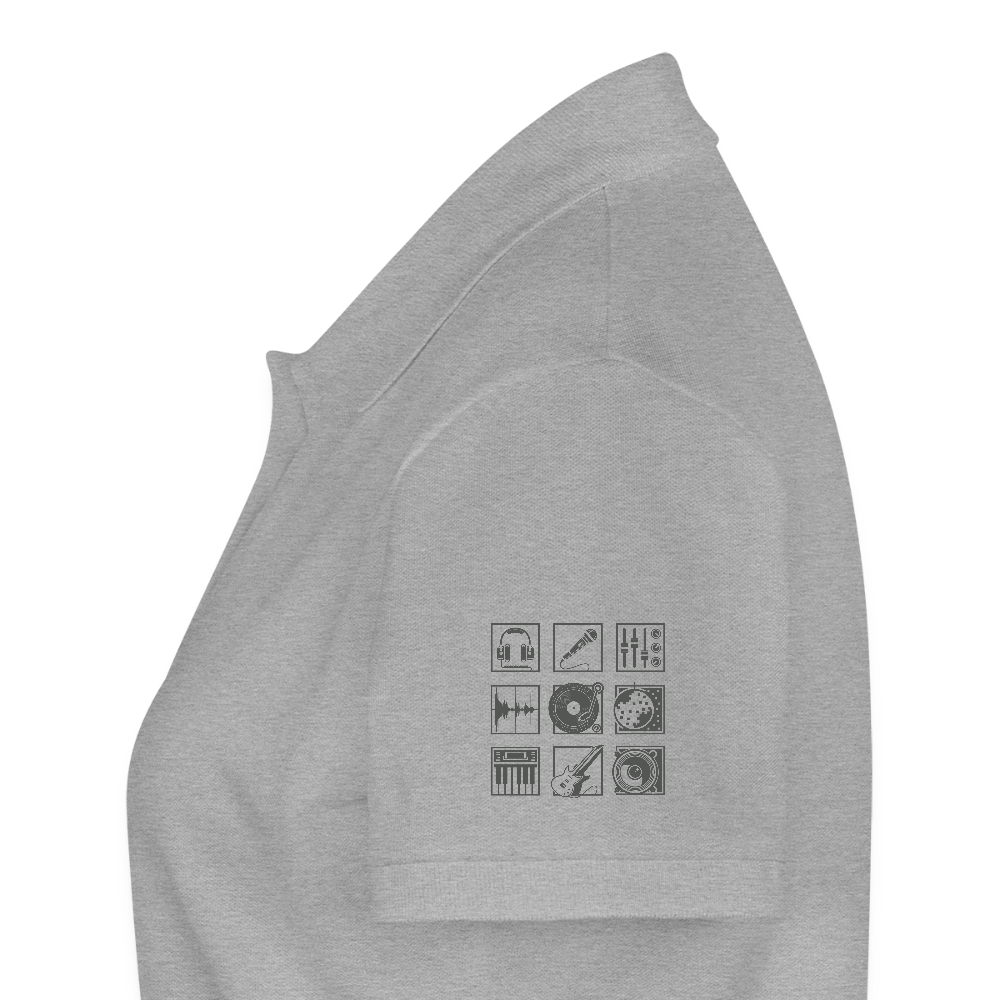 Vrouwen Premium Bio Poloshirt - grijs gemêleerd