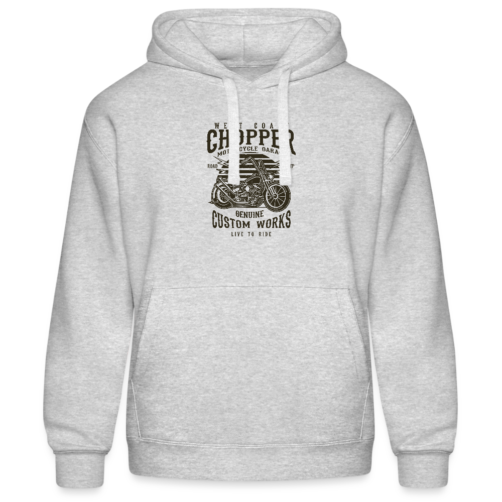 Mannenhoodie van Russell - grijs gemêleerd