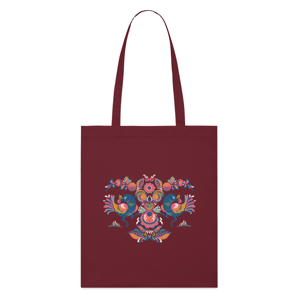 Stanley/Stella bio stoffen tas - bourgognerood
