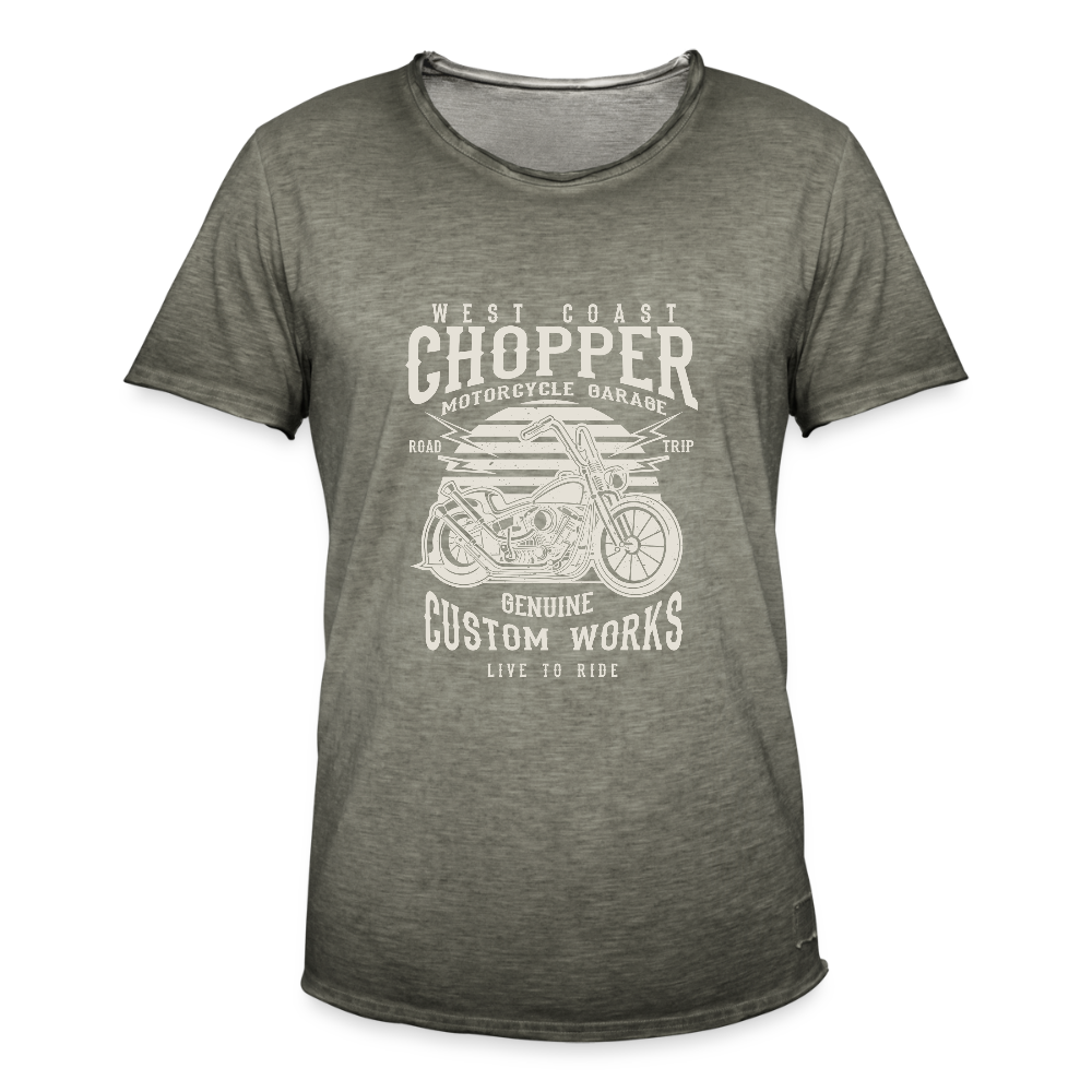 Mannen Vintage T-shirt - vintage khaki