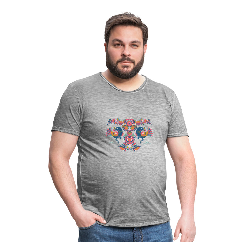 Mannen Vintage T-shirt - vintage grijs