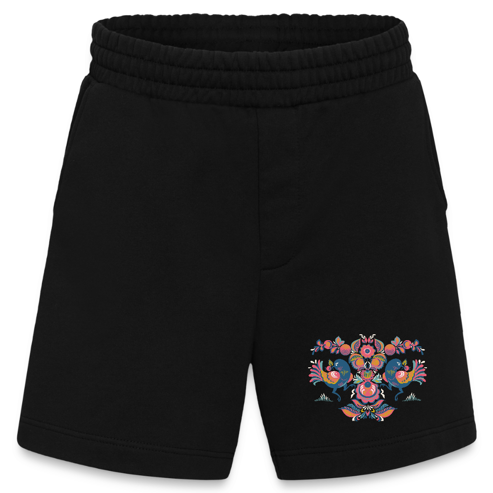 Heavyweight organic shorts made in EU - SOLID BLACK