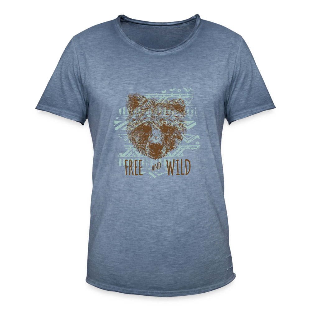 Mannen Vintage T-shirt - vintage denim