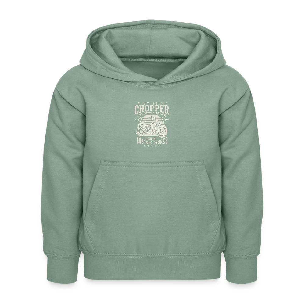 Kinderhoodie - grijsgroen