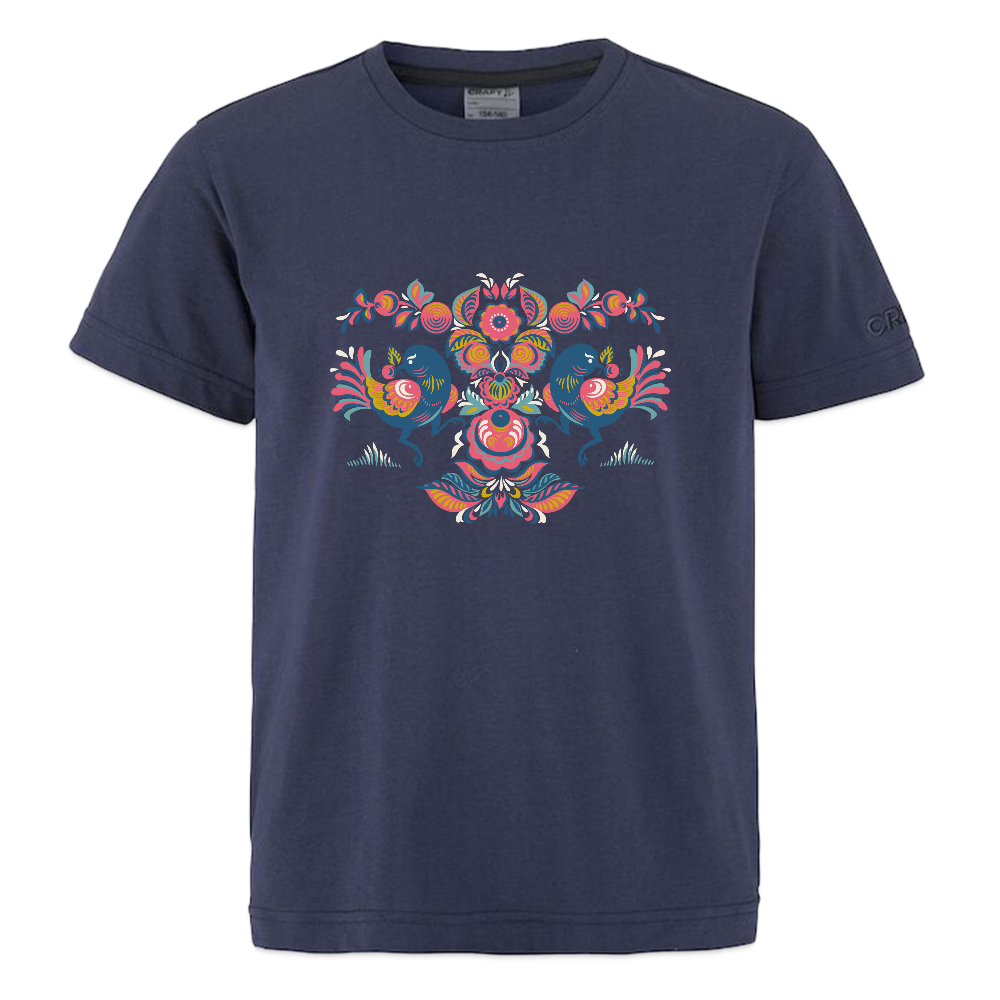 CRAFT Community 2.0 tieners T-shirt - dark navy