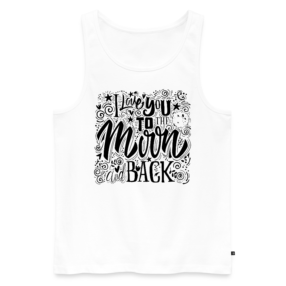 Mannen Premium tank top - wit