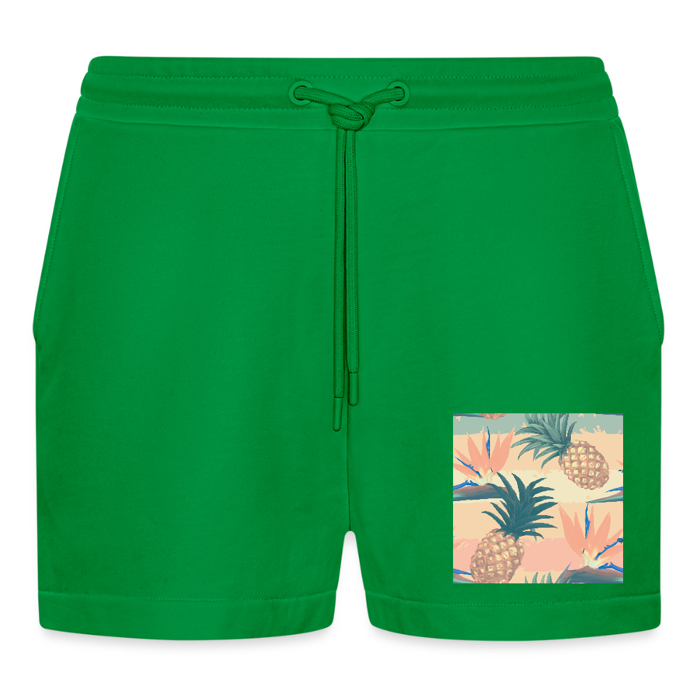 Organic relaxed cropped shorts made in EU - City Green